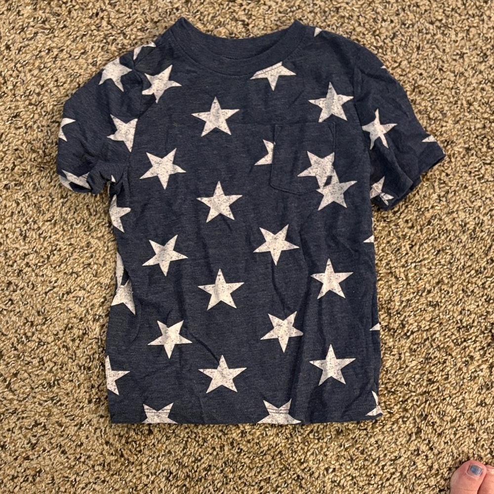 Old Navy Navy Blue Star Print Tee